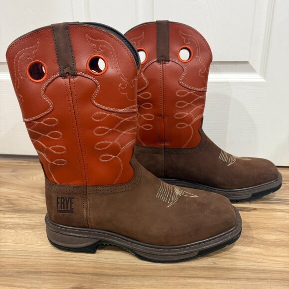 Frye Men's 10" Safety Crafted Wellington Western Work Boots - Steel Toe | New - Picture 6 of 16